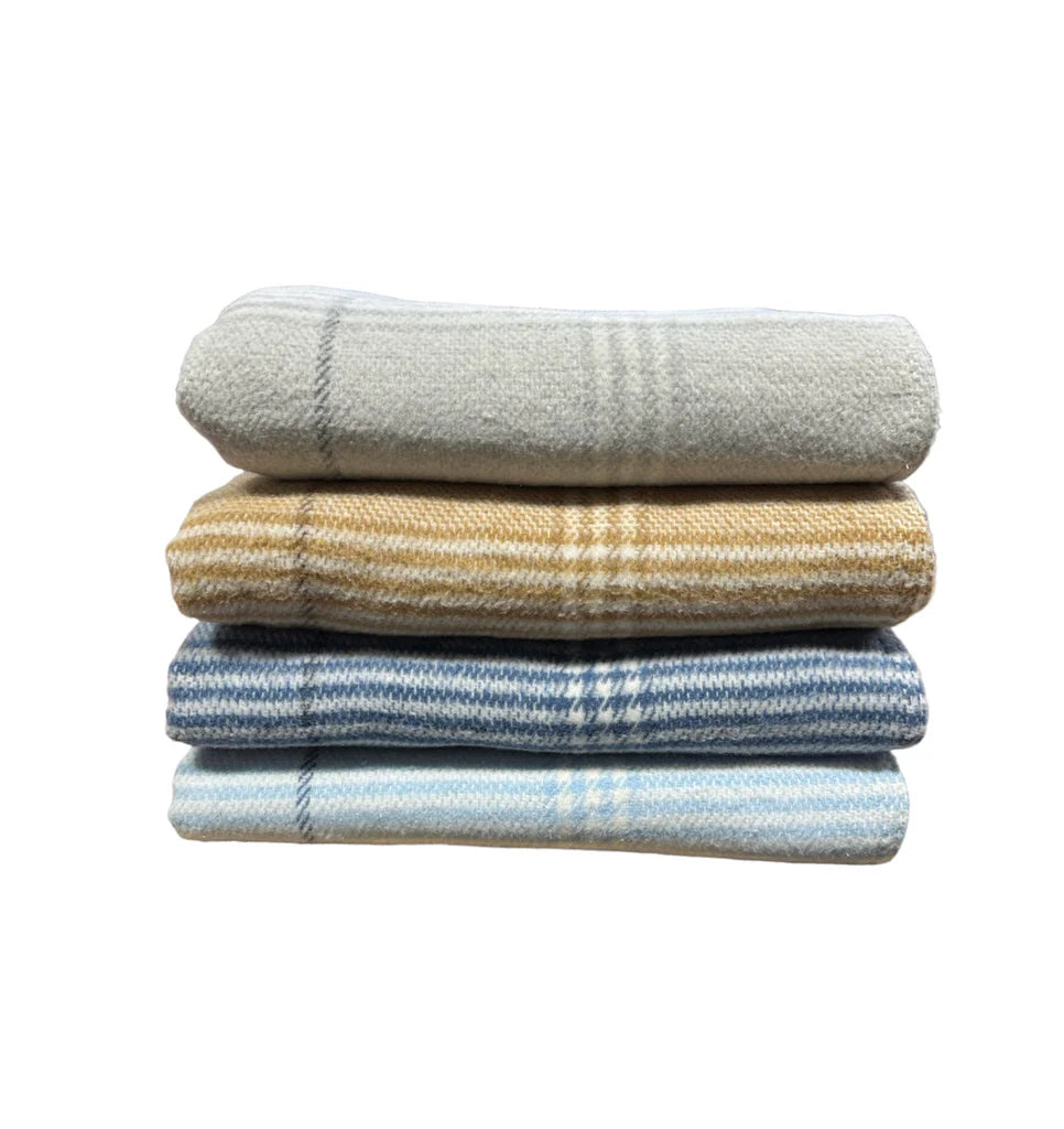 Windowpane Plaid Throw