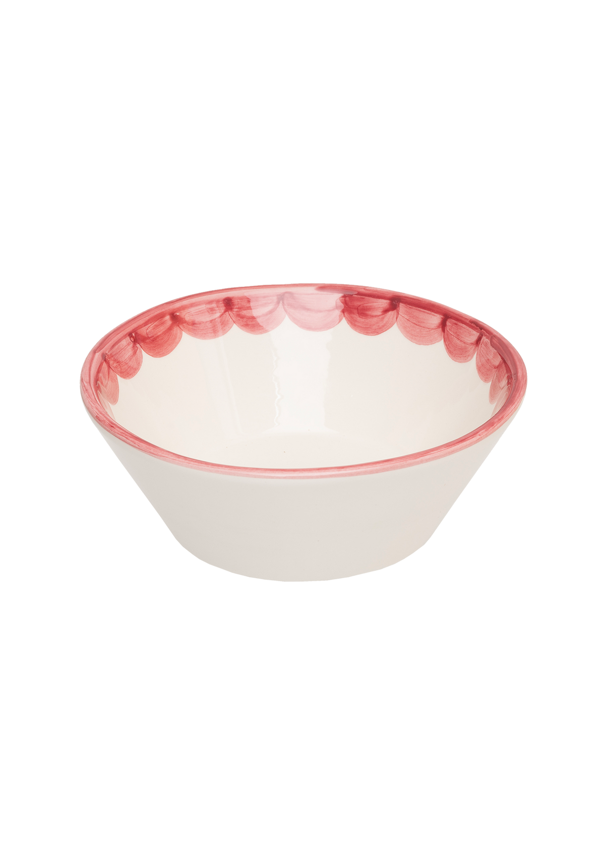 Pink Scallop Bowl