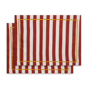 Placemat in Riviera Mattone, Set of 2