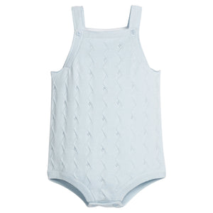 little english classic children's clothing baby boys light blue pointelle knit bubble 
