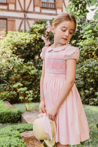 Princess Charlotte Heirloom Pink Smocked Dress