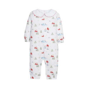 Printed Playsuit in Christmas Village