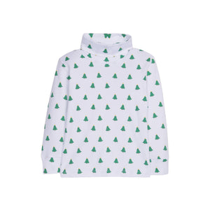Printed Turtleneck in Christmas Tree
