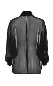 Dusk Sheer Embroidered Blouse