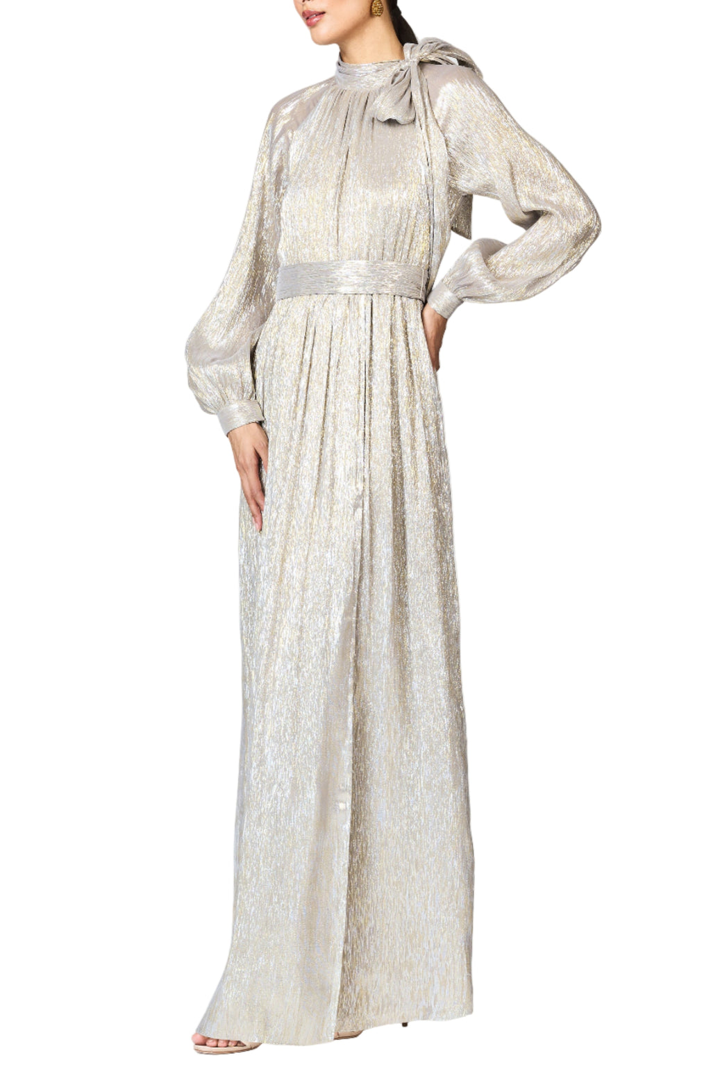 Metallic Vera Gown in Metallic