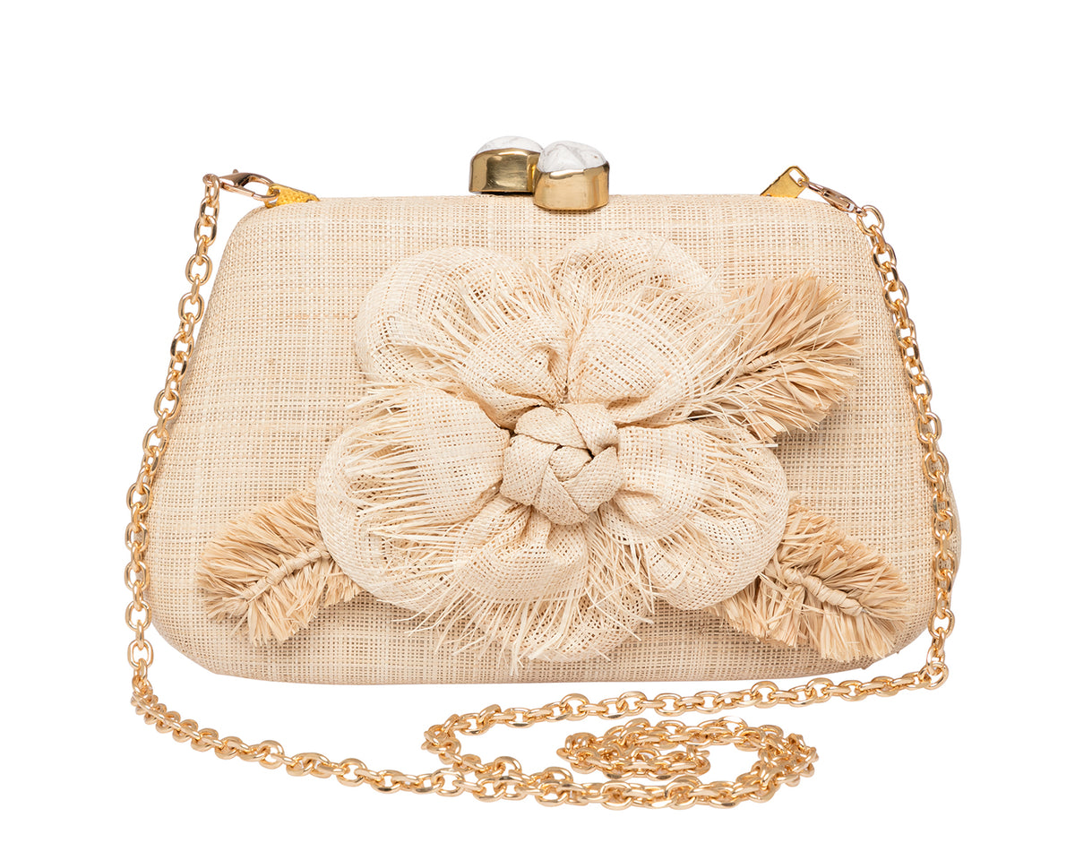 Rosie Clutch in Natural