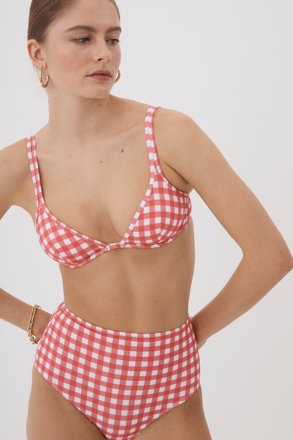 Rogue Gingham High-Waisted Bottom