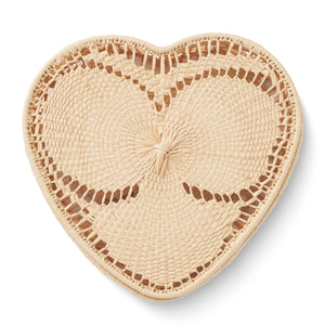 Raffia Heart Box with Lid
