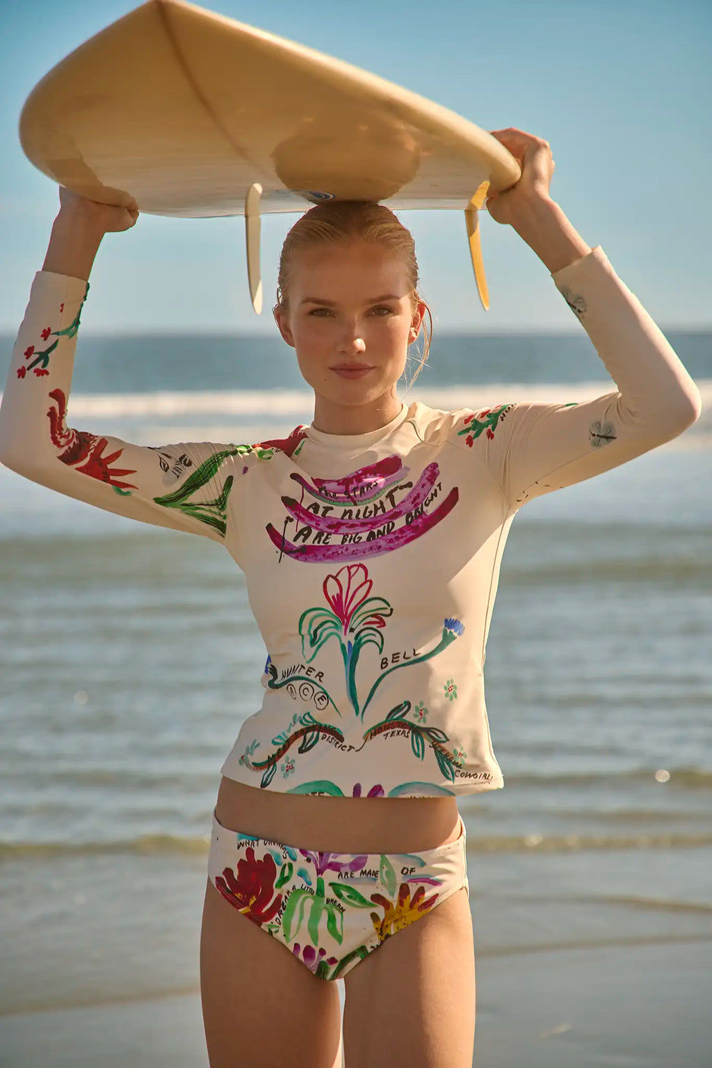 Rashguard Top in Anniversary Print