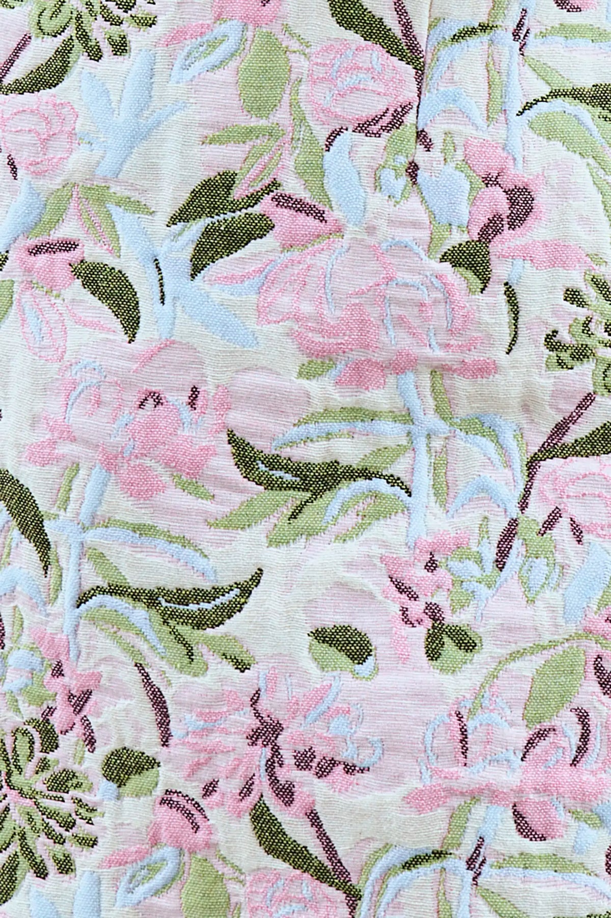 Close up of the Rebecca Top in Magnolia Grove Jacquard.