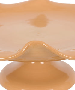 Claudia Wavy Footed Bowl in Terracotta