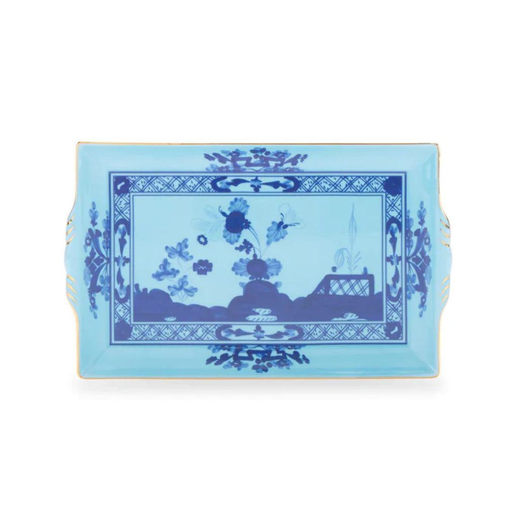 Rectangular Tray with Handles, 9" in Iris