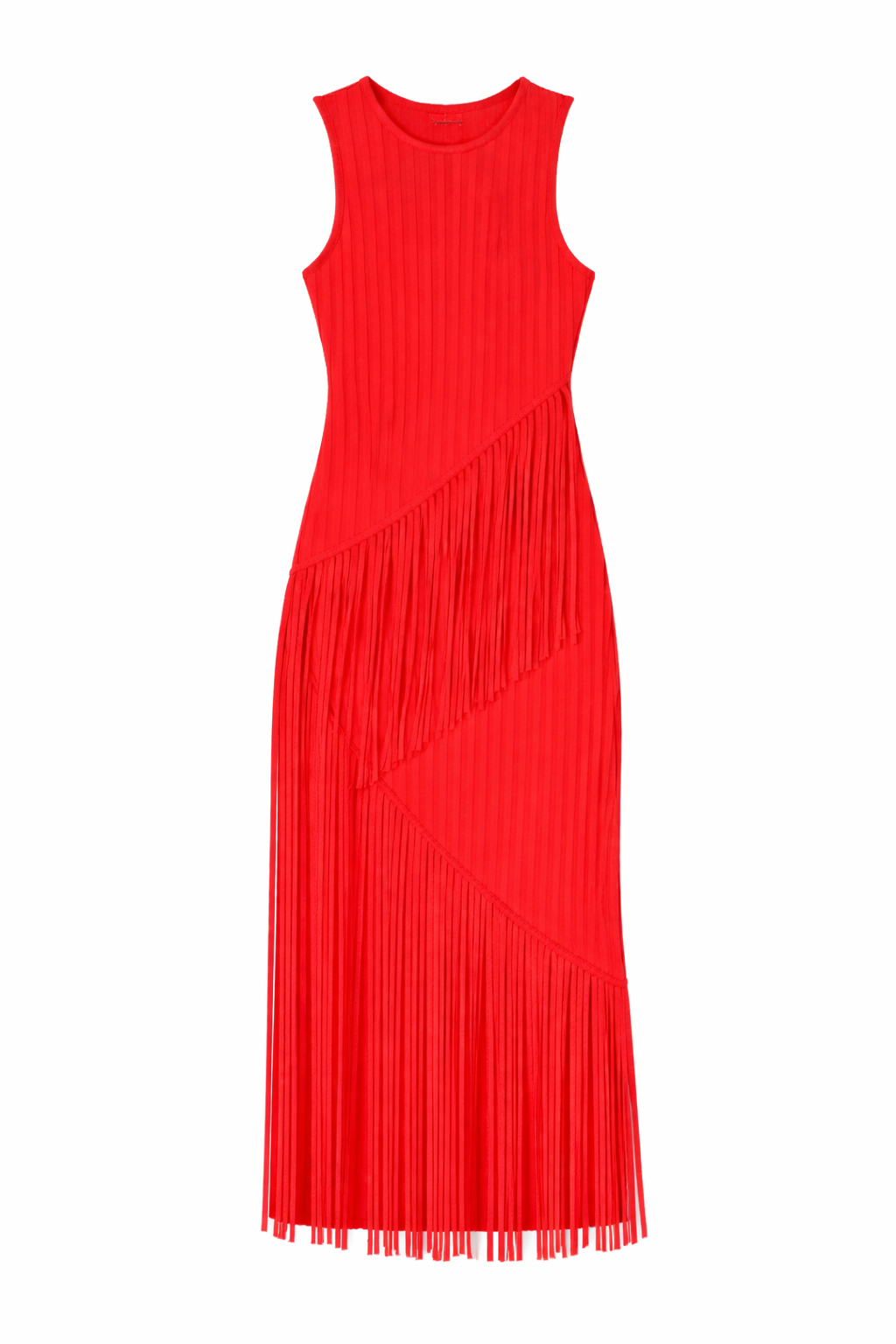 Spiral Knit Dress in Paprika