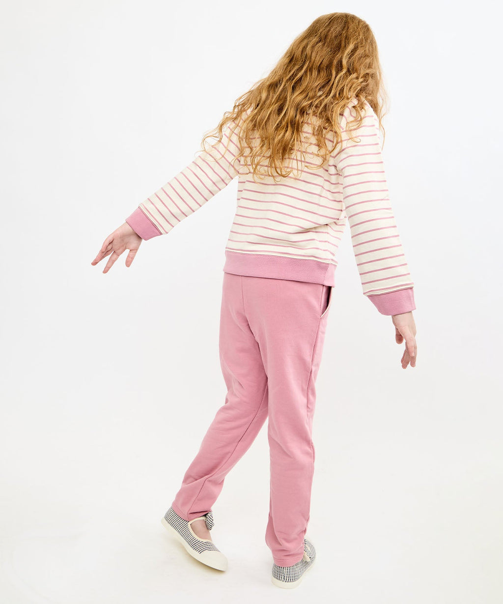 Remy Sweatshirt in Rose French Stripe