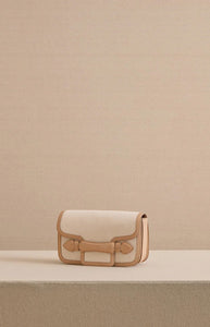 Romy Clutch in Canvas Natural & Supple Soft Natural