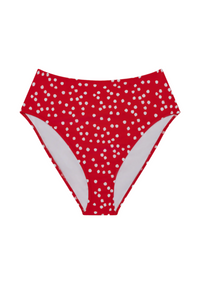 The Rose Bottom in Red Ikat Dot