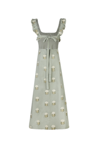 OTM Exclusive: Malika Dress in Ivory & Mint Green