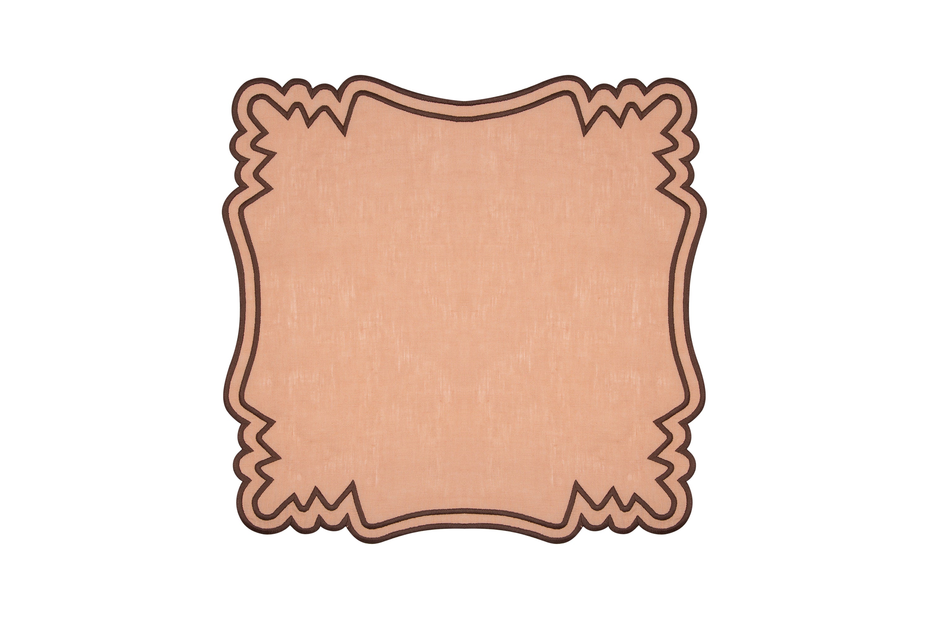 Rosie Napkin in Rose & Brown