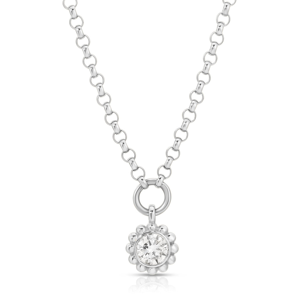 14k white gold