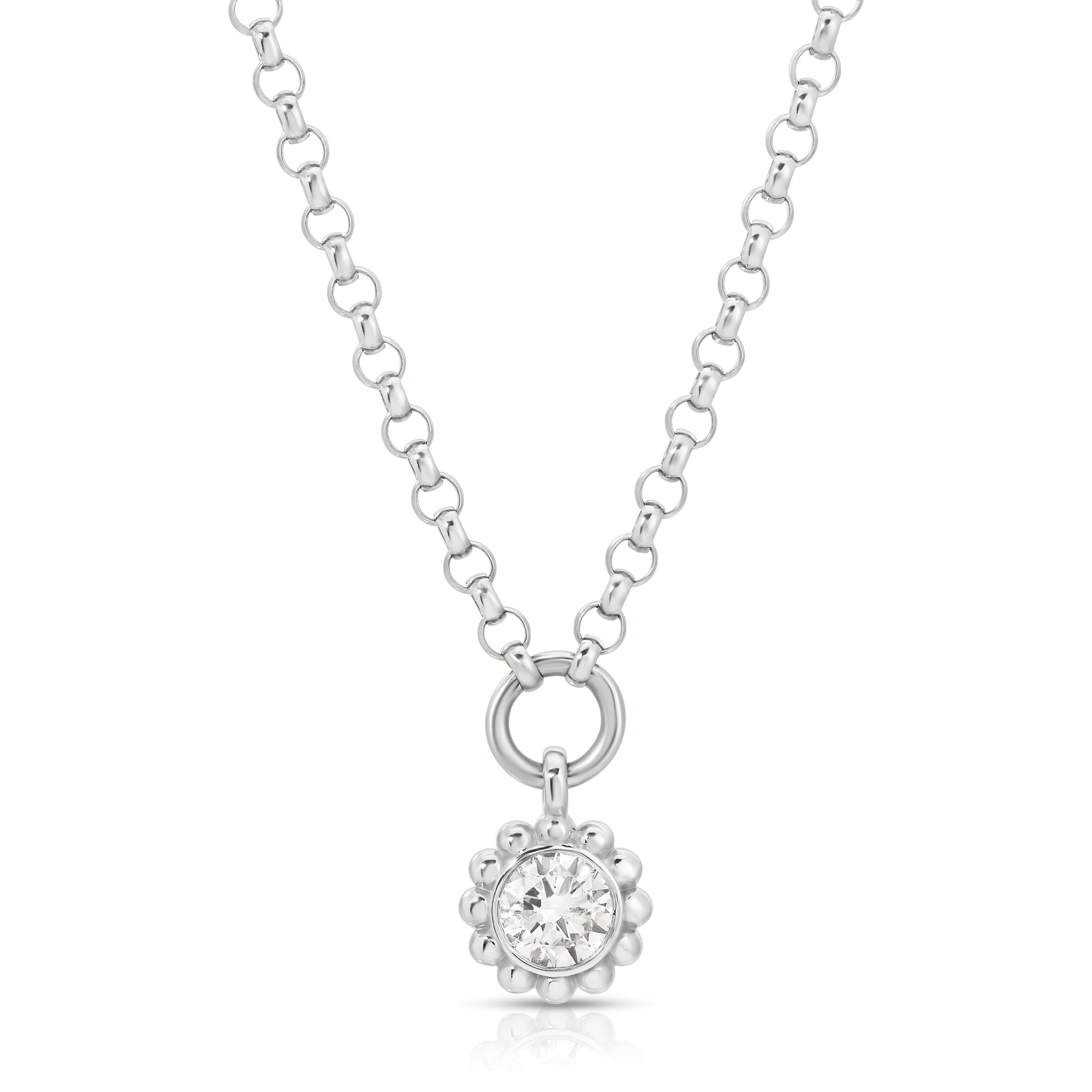 14k white gold
