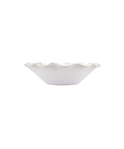 Rebecca Udall, Ruffle Ceramic Bowl, White, Ruffle Detail