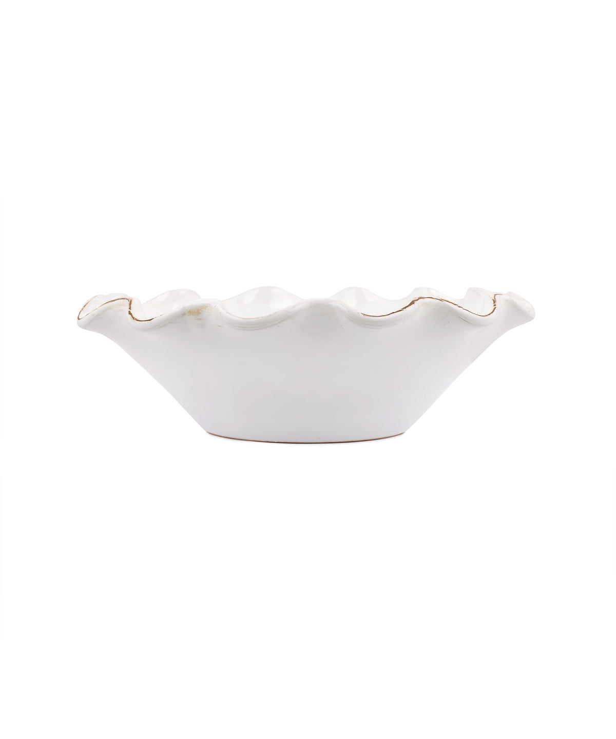 Rebecca Udall Ruffle Decoration Ceramic Bowl, White