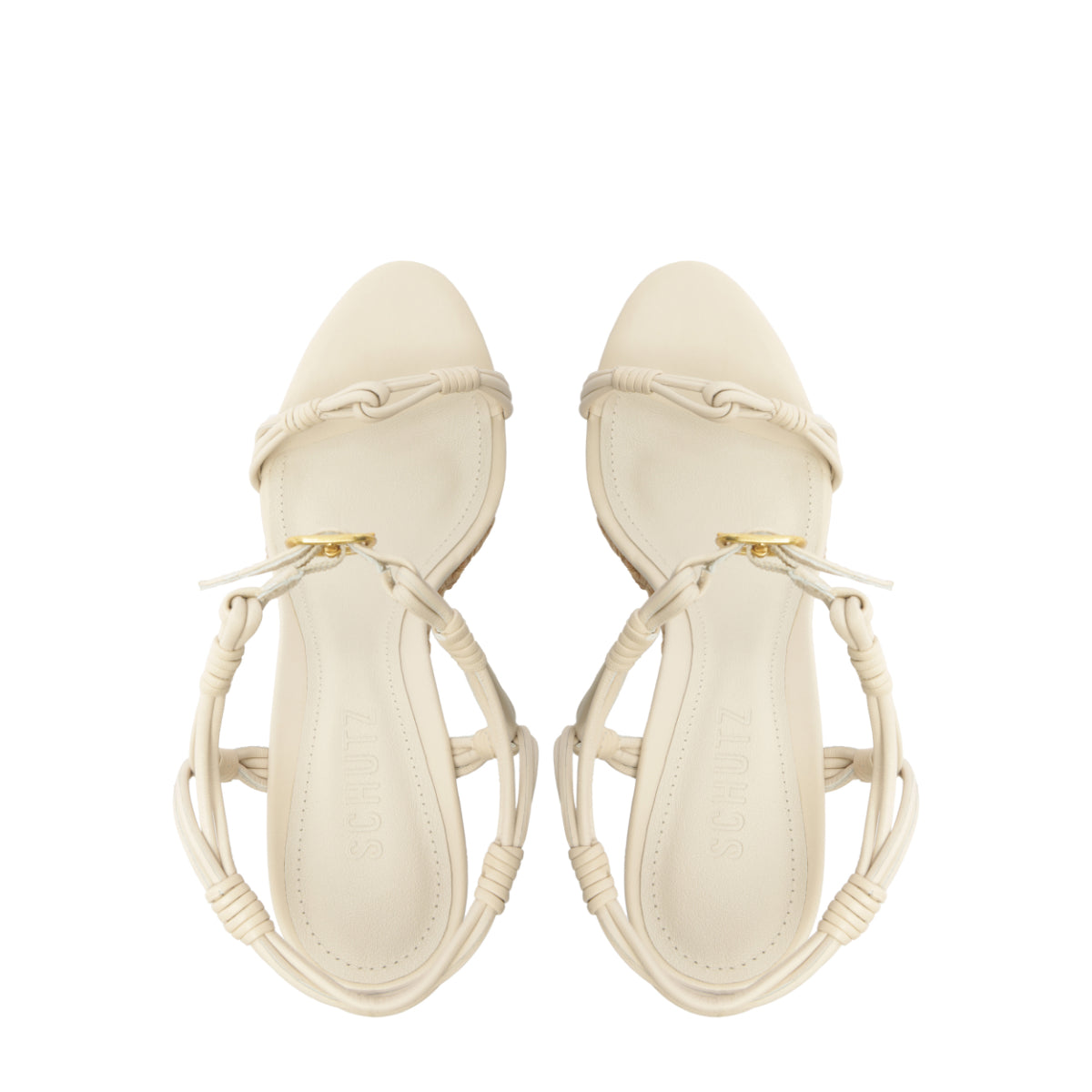 Nara Leather Sandal in Sugar White