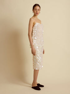 Paillette Tubino in Ivory