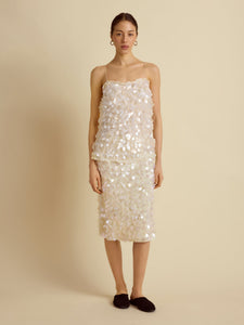 Paillette Tubino in Ivory