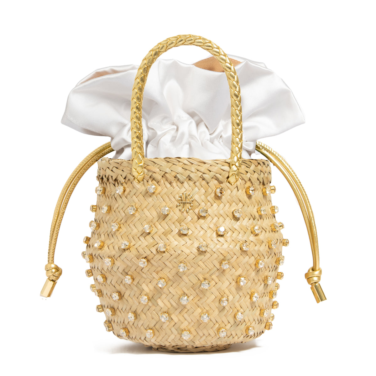 Nina Crystal Sorbet Bag in Cream
