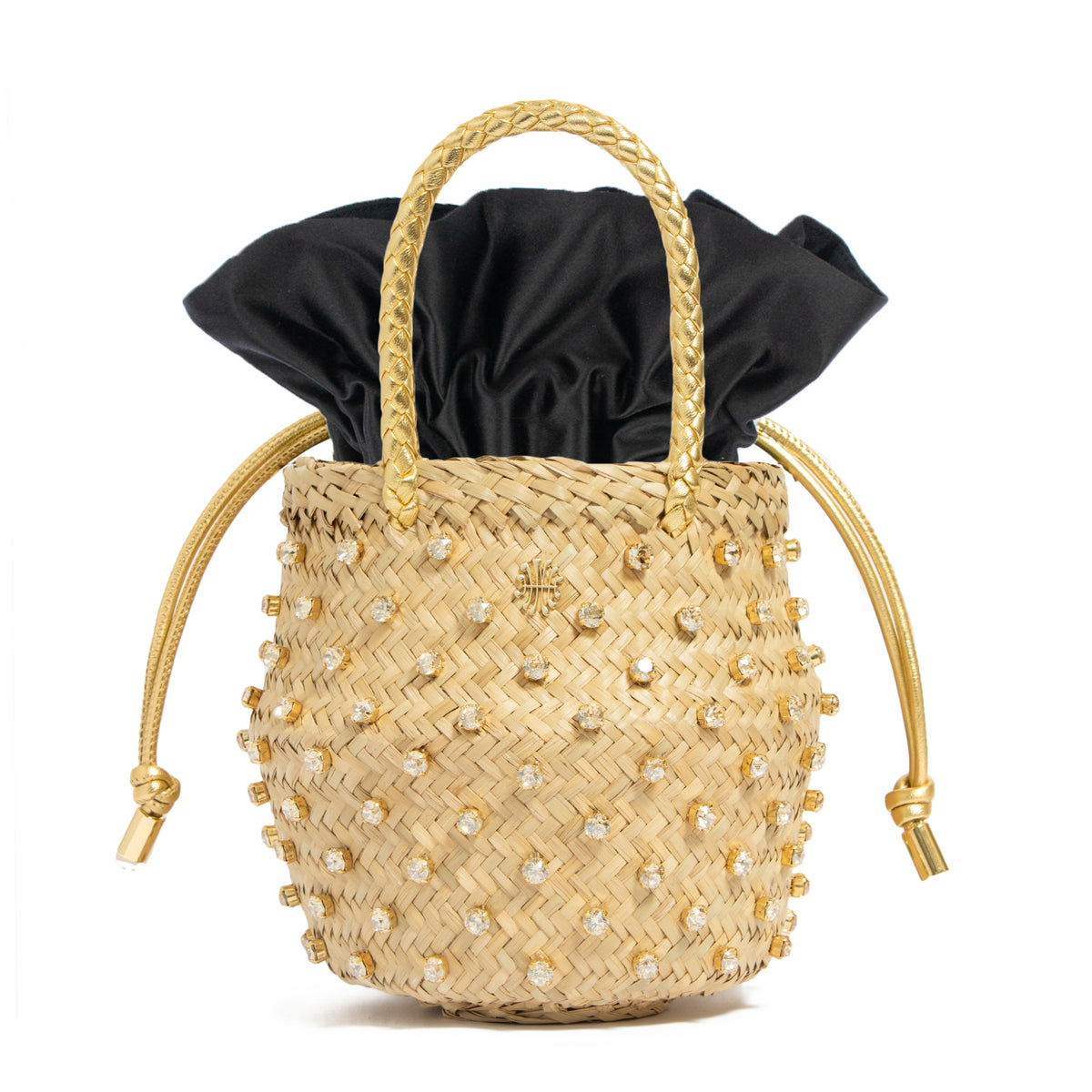Nina Crystal Sorbet Bag in Black