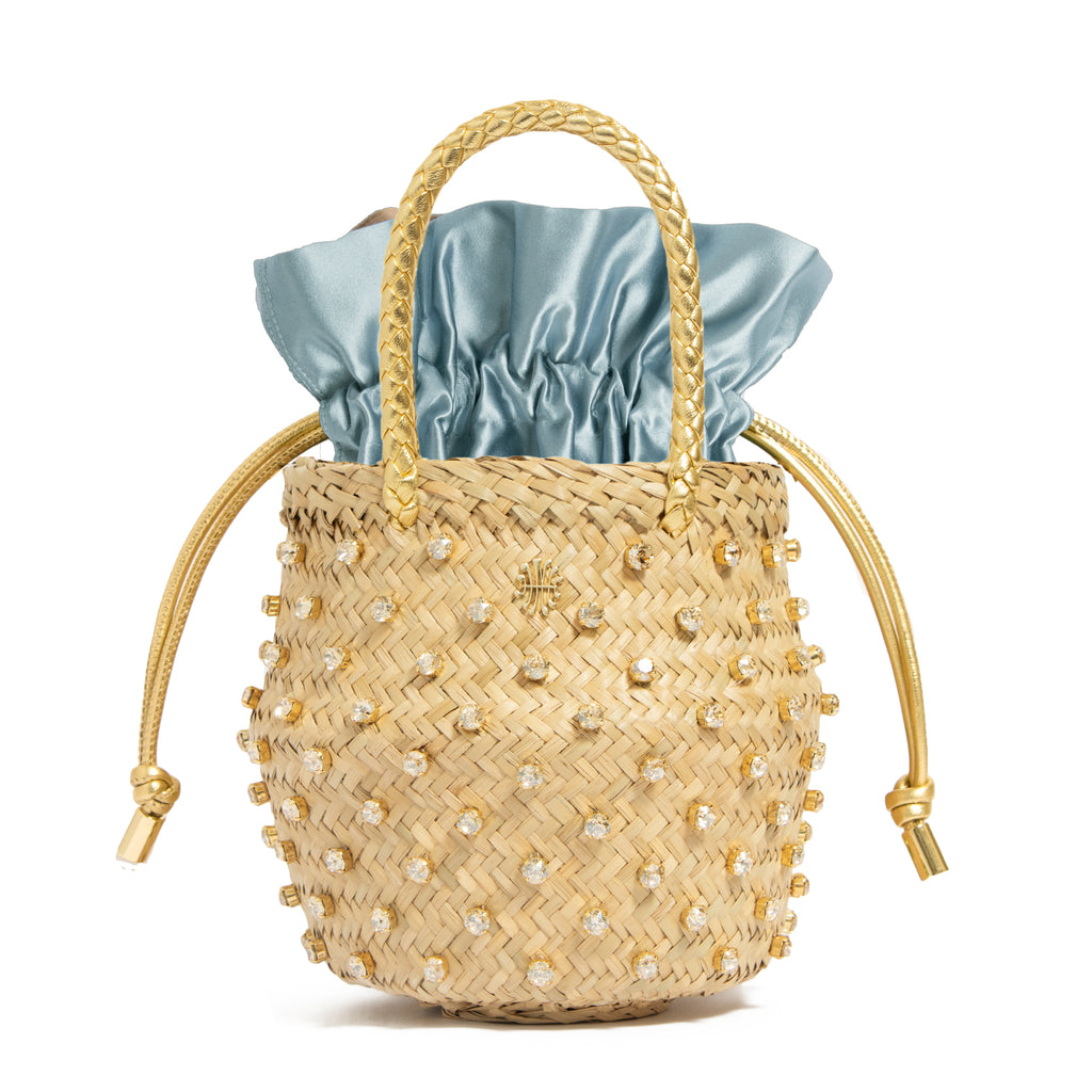 Nina Crystal Sorbet Bag in Light Sapphire