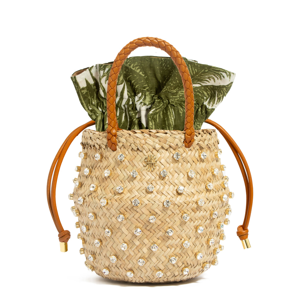 Nina Palm Bag in Olivine