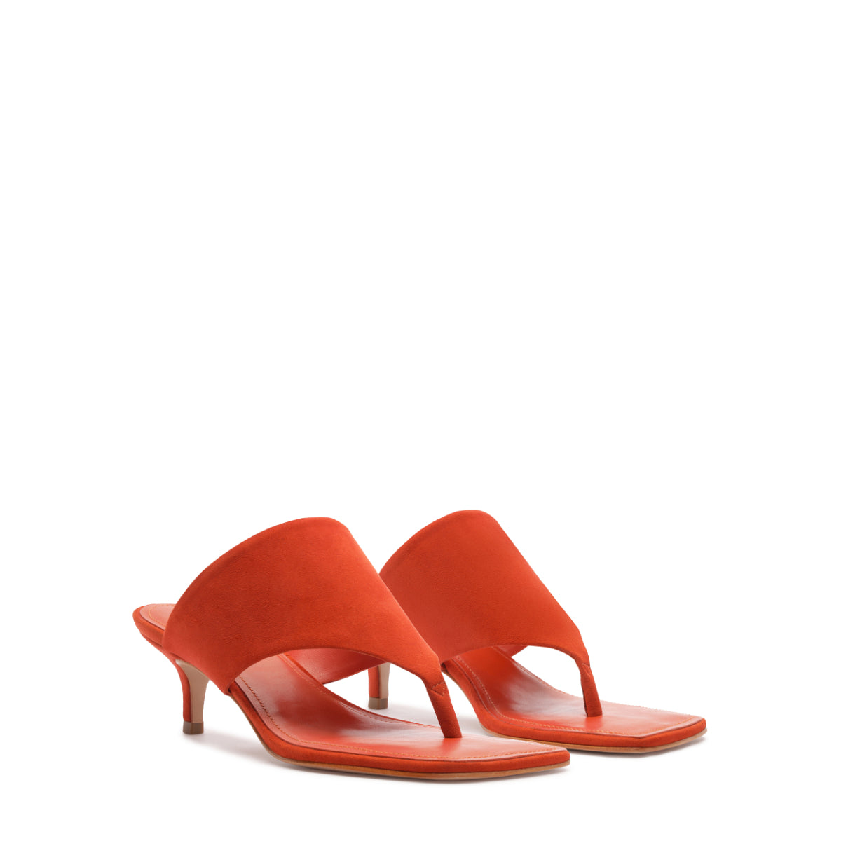 Sage Mid Stiletto in Orange Clay