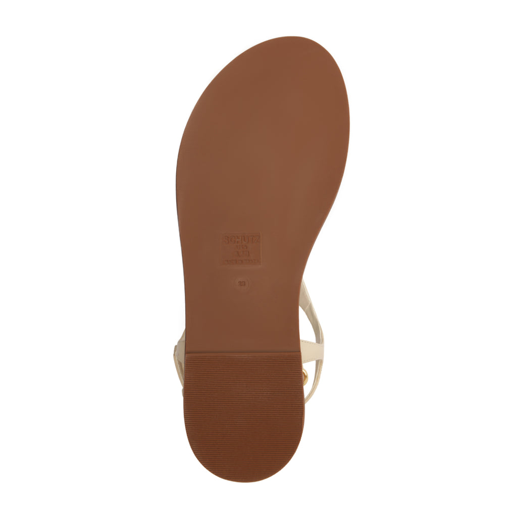 Lys Leather Sandal in Sugar White