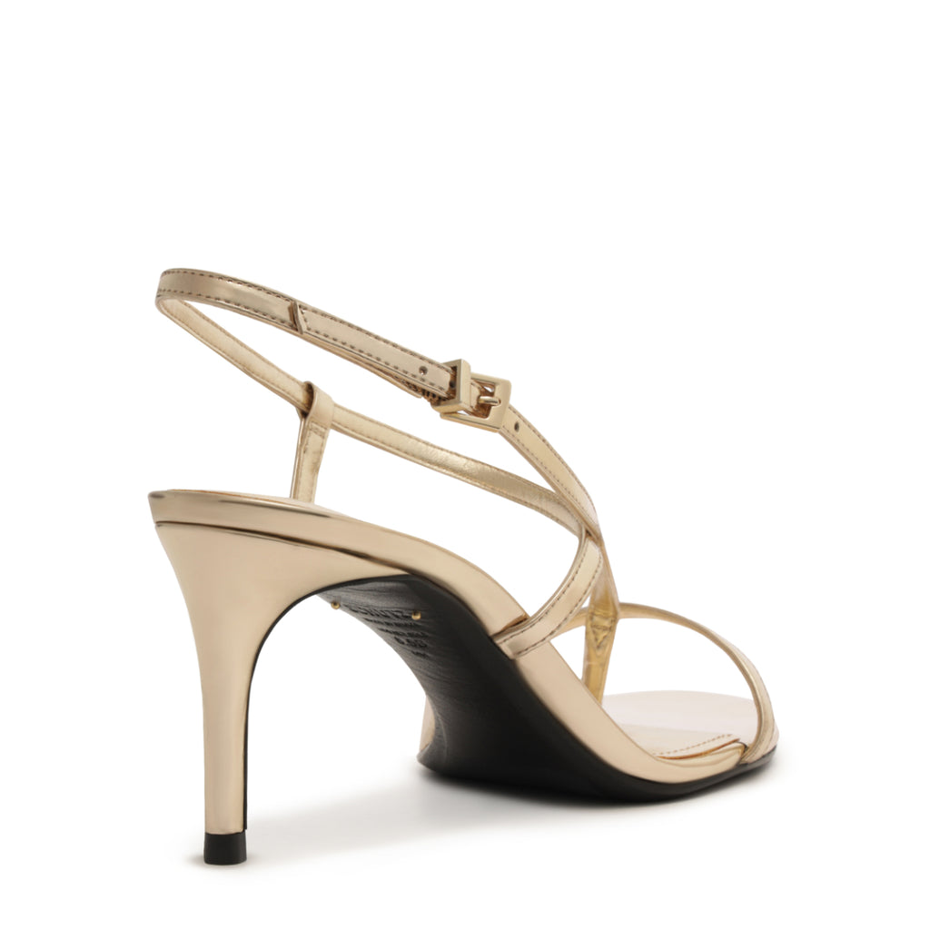 Azure Mid Metallic Sandal in Platina