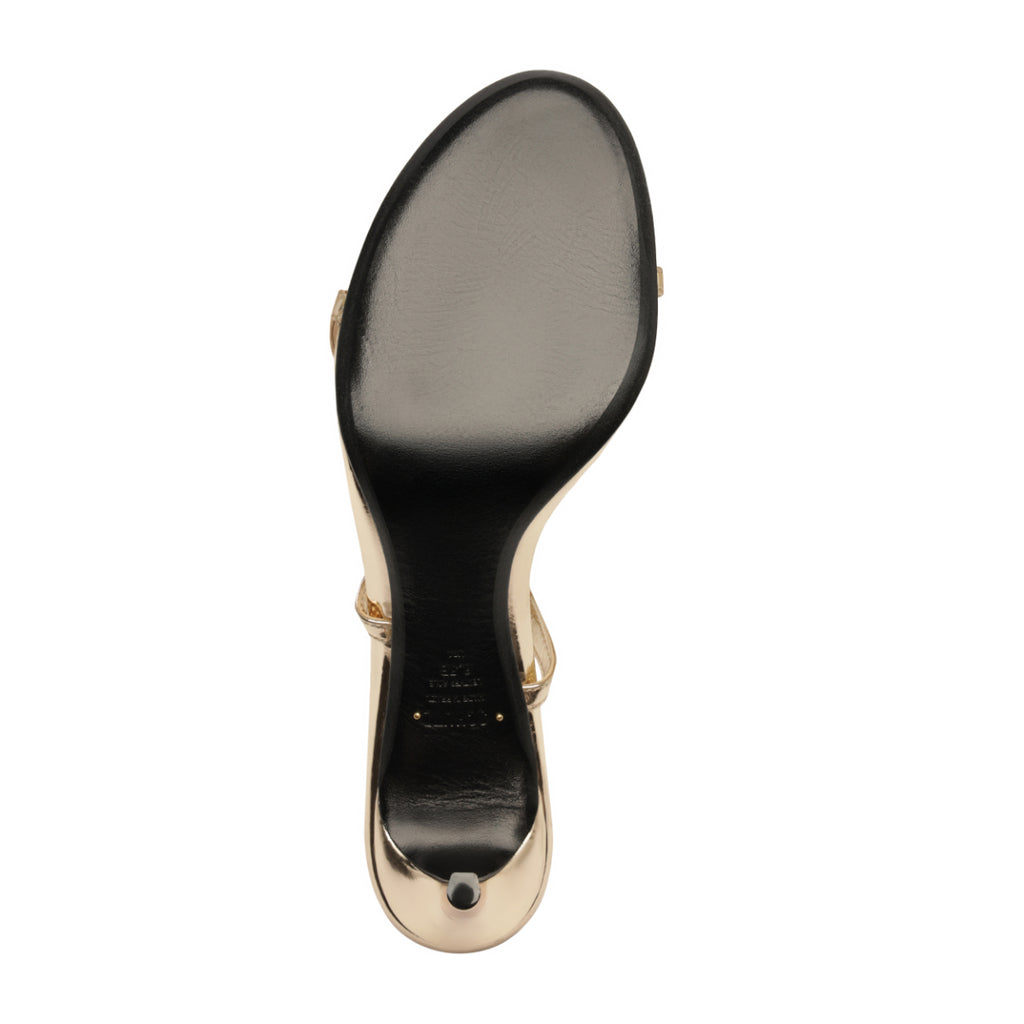 Azure Mid Metallic Sandal in Platina