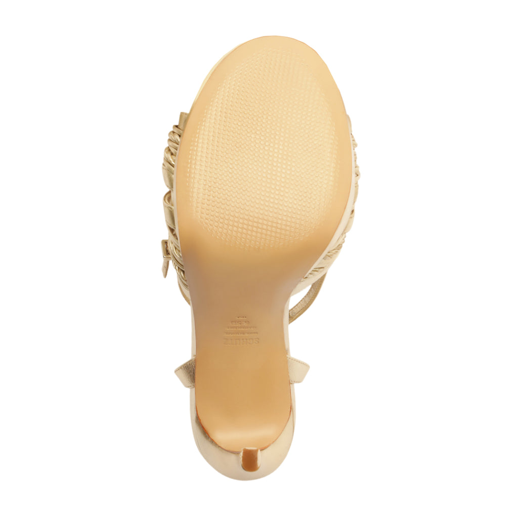 Gaya Metallic Sandal in Platinum