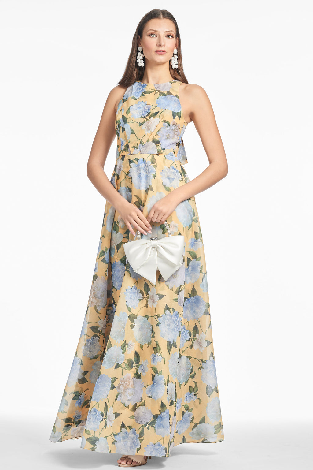 Kate Gown in Sun And Sea Peonies