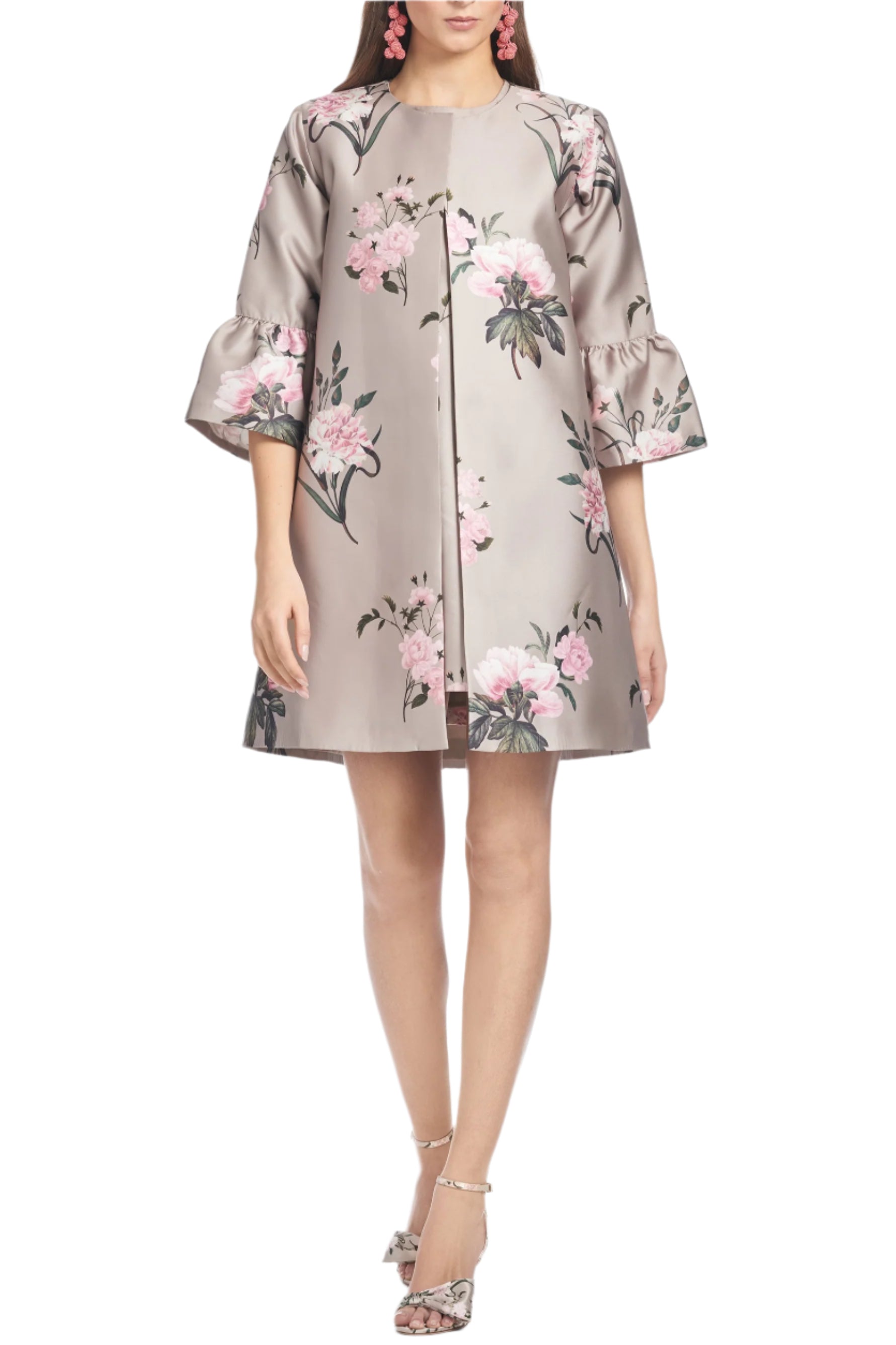 Bailey Coat Pewter English Rose