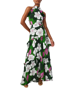Tatiana Crepe Dress in Obscura