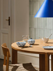 Blue Fluted Full Lace Bowl