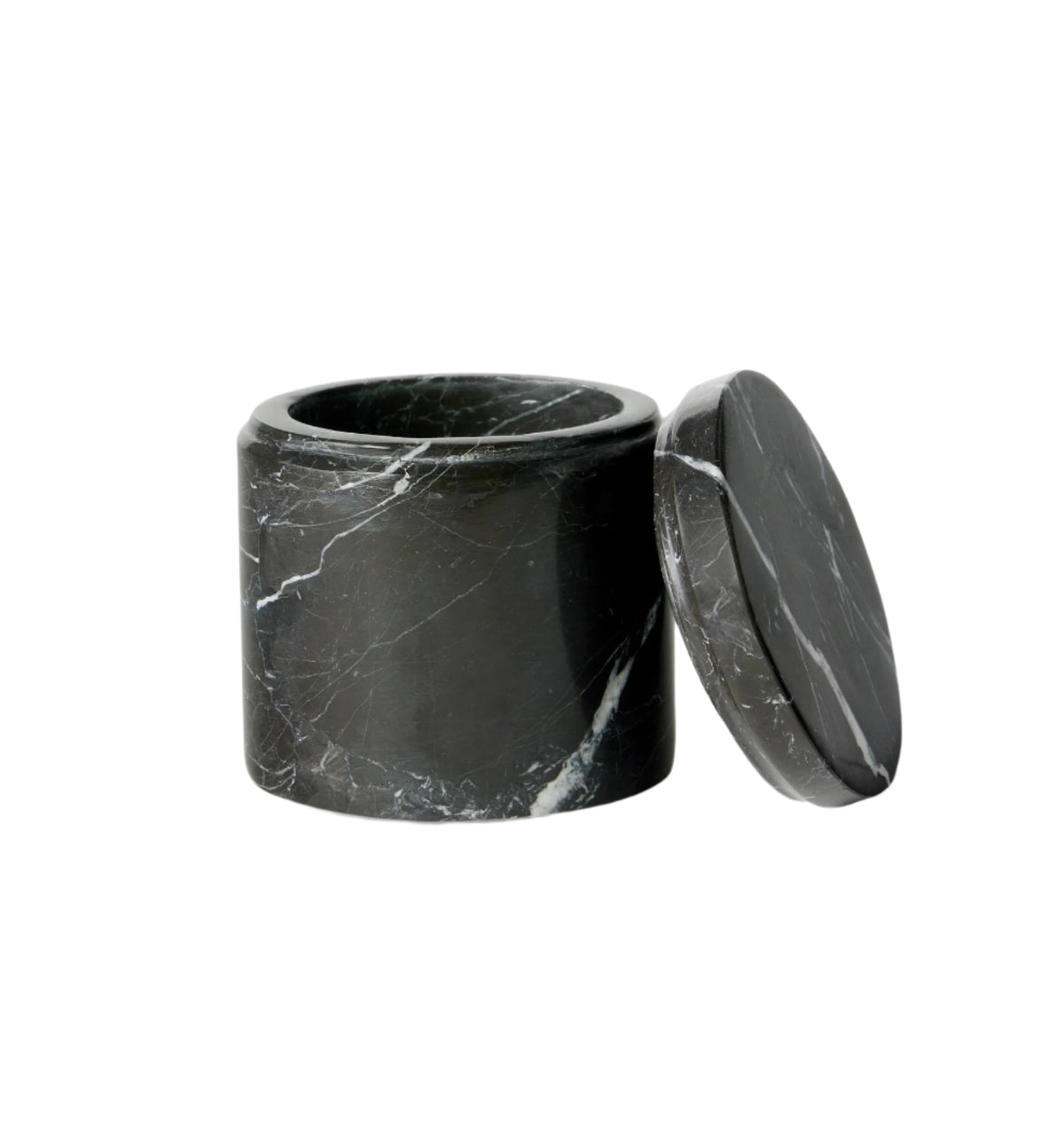 Marquina Storage Jar in Black