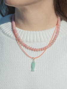 Shay Necklace in Pink