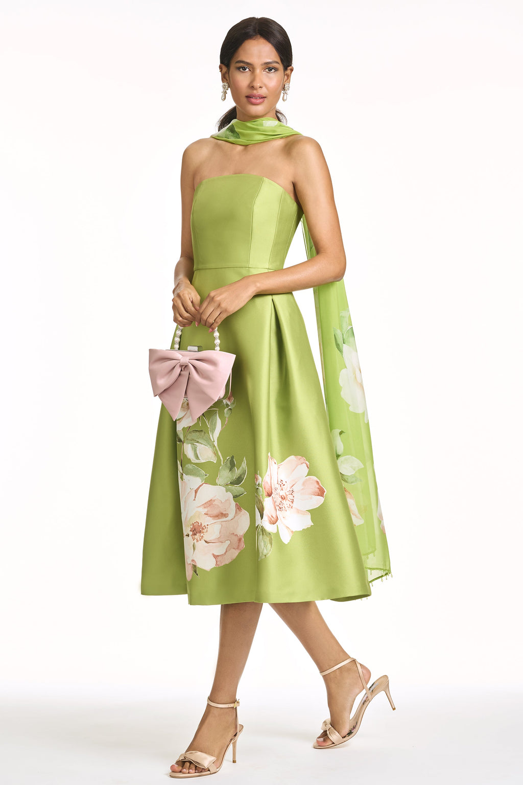 Shay Dress in Peridot Corsage