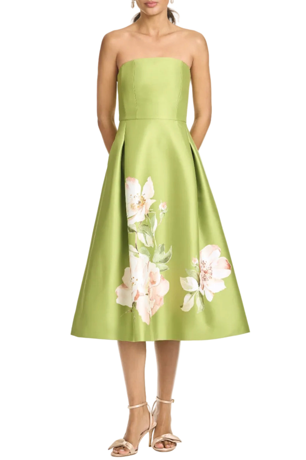 Shay Dress in Peridot Corsage