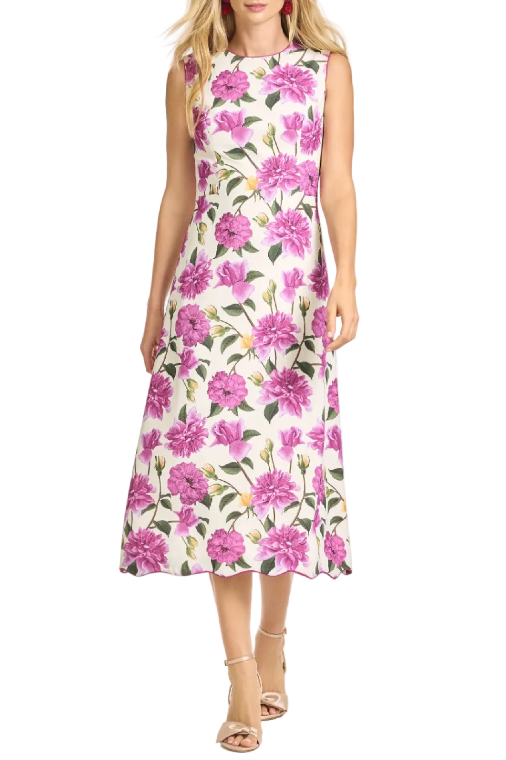 Devon Dress in Azelea Pink Peony