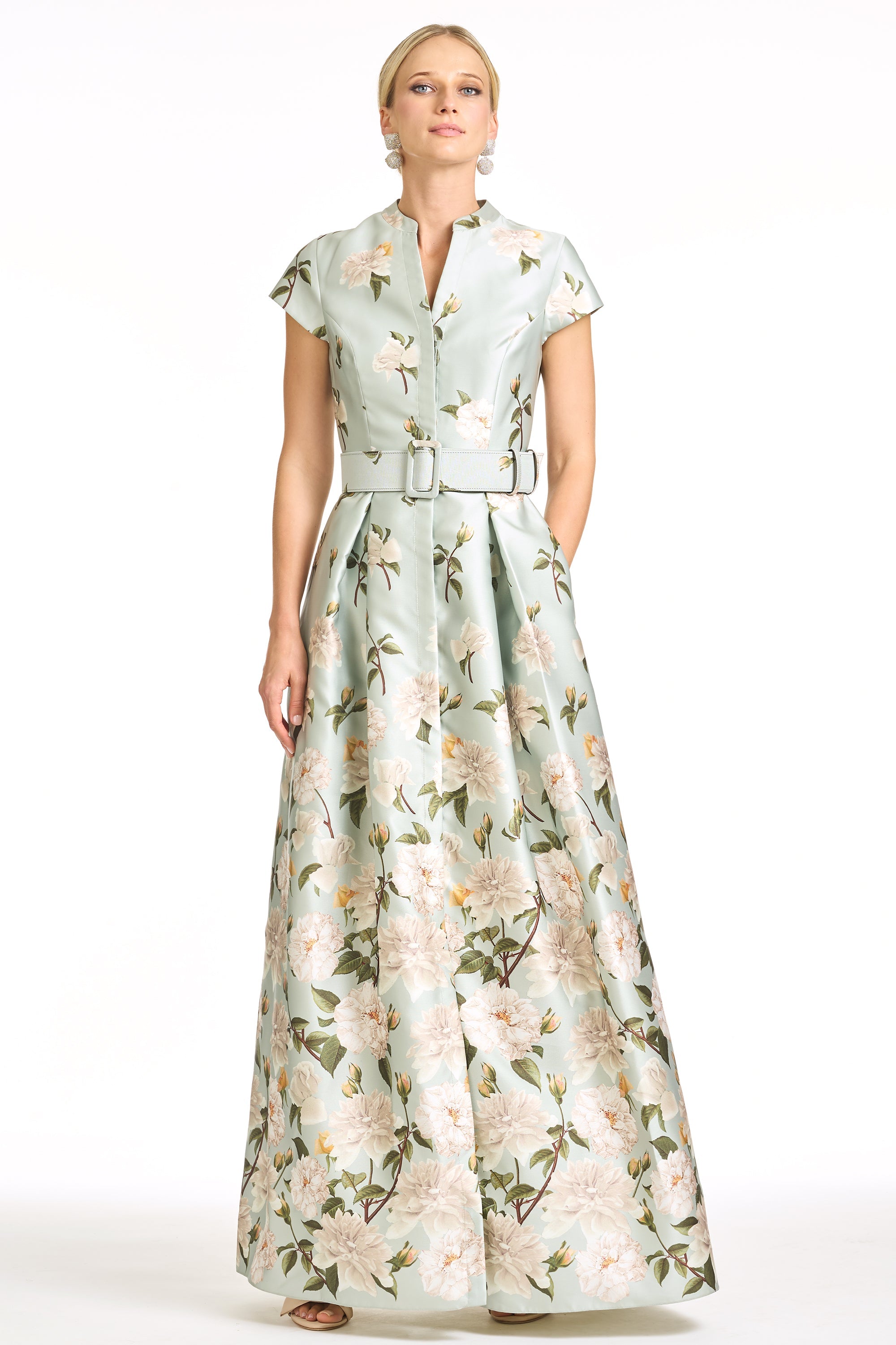 Marta Gown in Celadon Sweetbriar Degrade