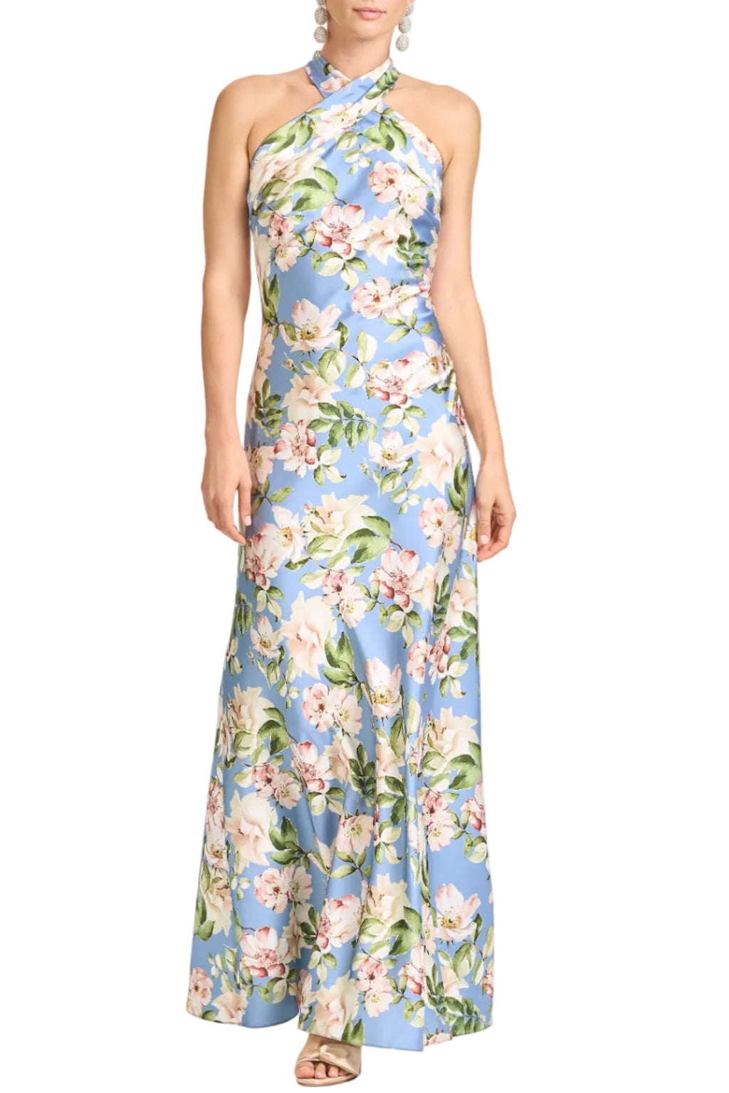 Laurant Gown in Twilight Camellias