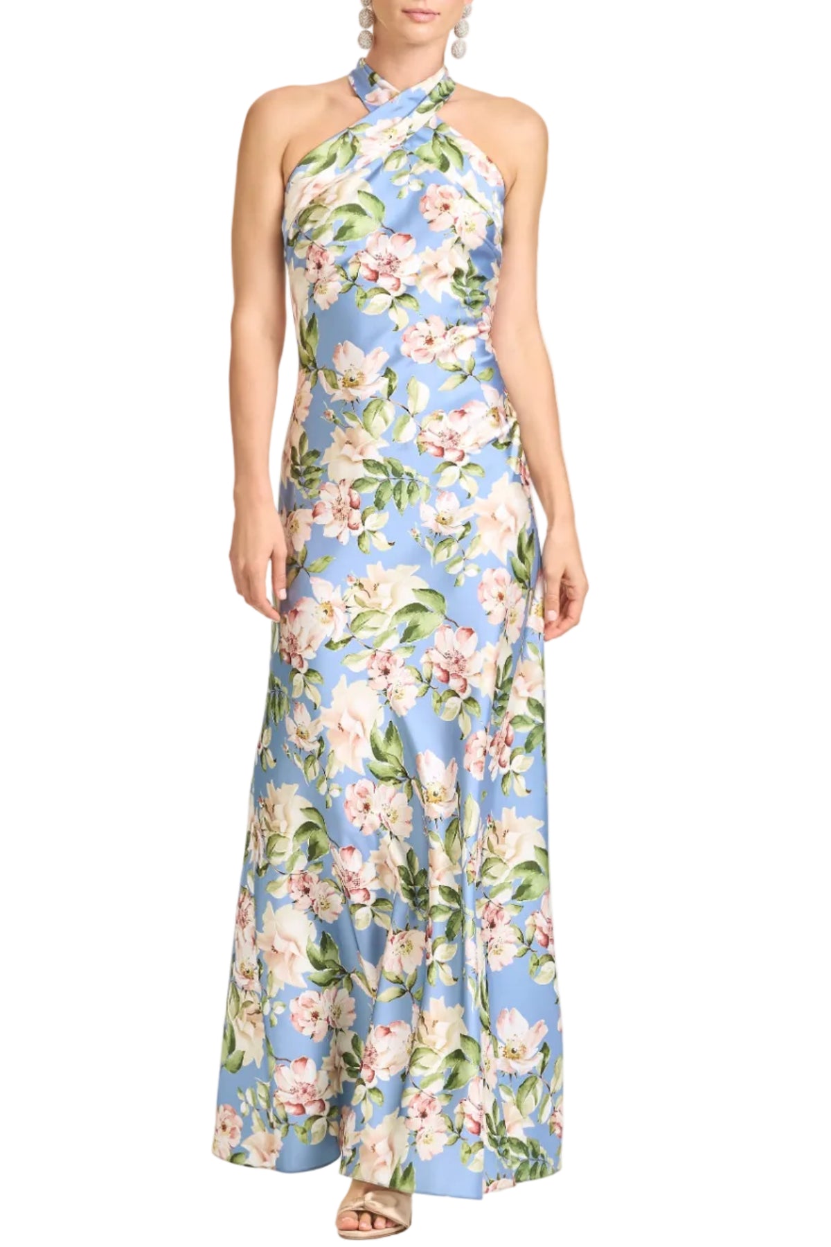 Laurant Gown in Twilight Camellias